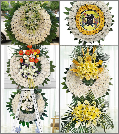 广东广州市从化区吕田镇竹坑村花圈速递